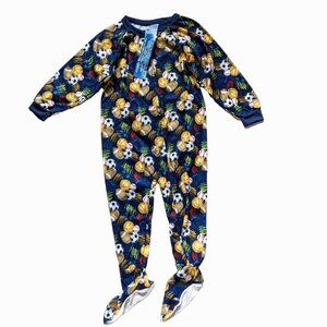 Carter's Toddler Boys Ball Game Sports Sleepwear Pajama Sleeper Blue Ful…
